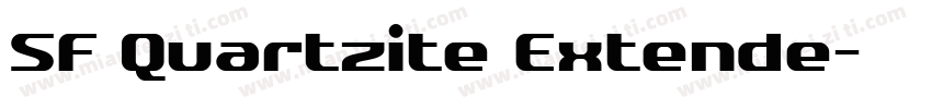 SF Quartzite Extende字体转换